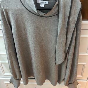 Liz Claiborne Gray Turtleneck Sweater Soft Knit